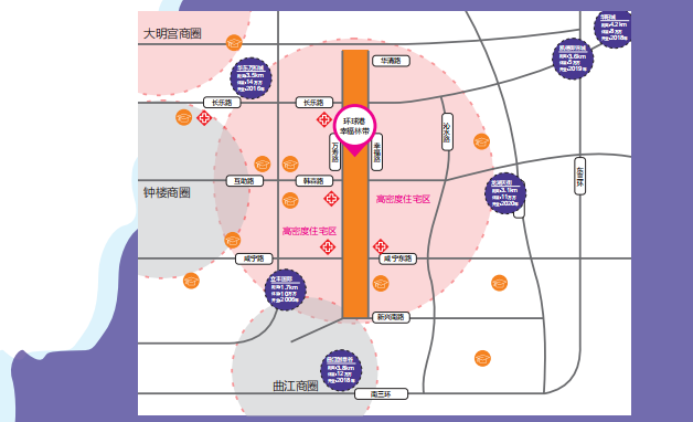 西安环球港幸福林带